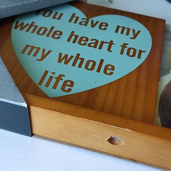 New You Have My Whole Heart For My Whole Life Hometrends 4x6 Tabletop Frame - Picture 9 of 9